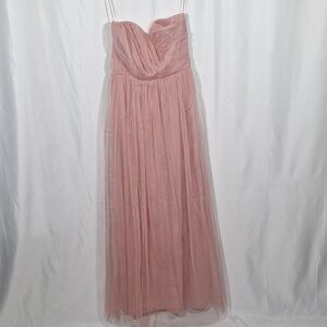 ❤️🔥💙 ASOS pinky/mauve tulle maxi dress strapless